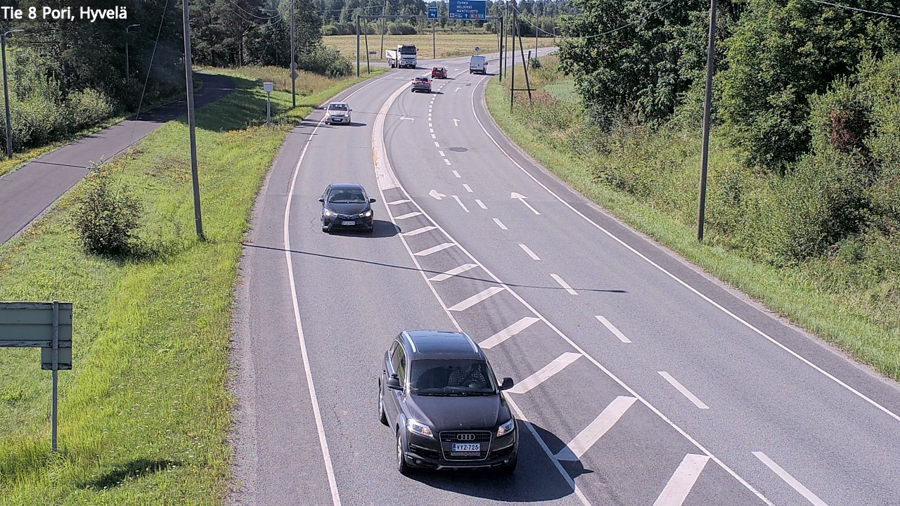 Kelikamerat Kuva Tie 8 Pori, Hyvelä, Pori, Satakunta