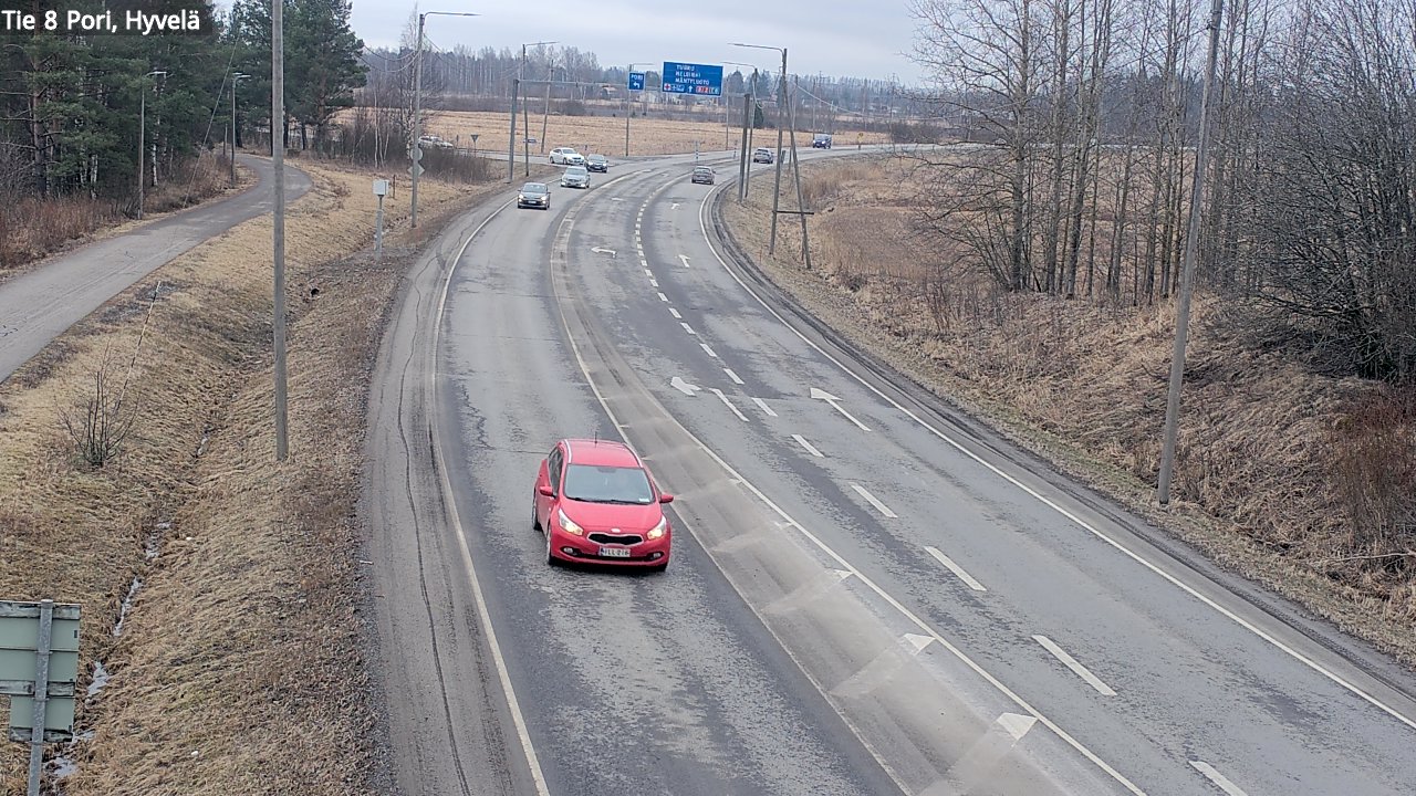 Weather Camera Image Road 8 Pori, Hyvelä, Pori, Satakunta