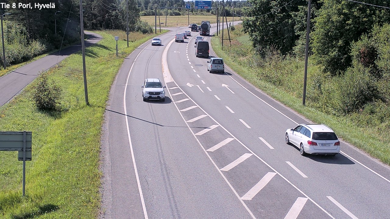 Kelikamerat Kuva Tie 8 Pori, Hyvelä, Pori, Satakunta