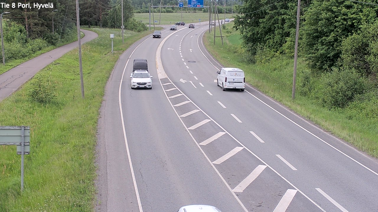 Kelikamerat Kuva Tie 8 Pori, Hyvelä, Pori, Satakunta