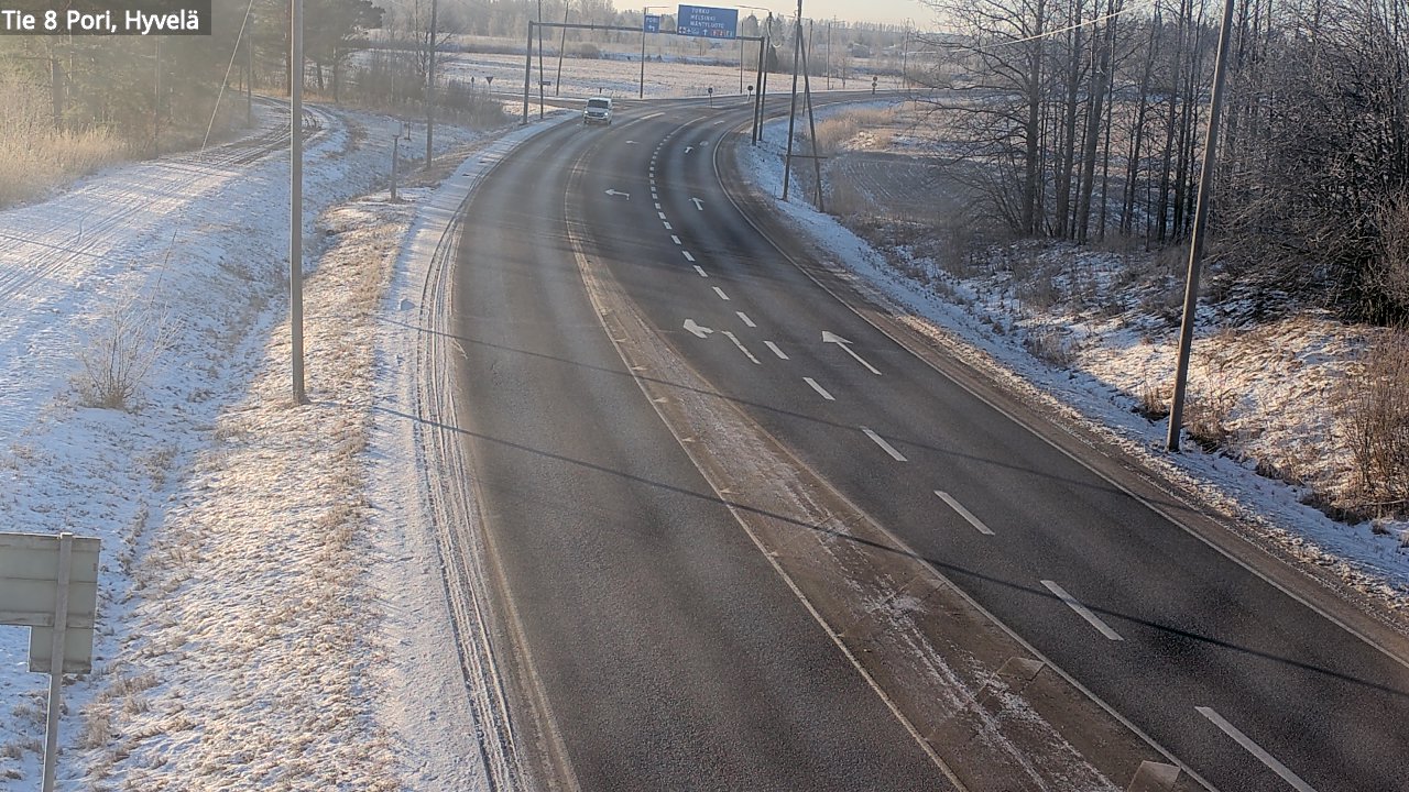 Kelikamerat Kuva Tie 8 Pori, Hyvelä, Pori, Satakunta