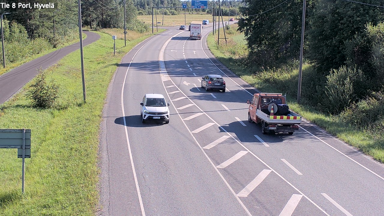 Kelikamerat Kuva Tie 8 Pori, Hyvelä, Pori, Satakunta