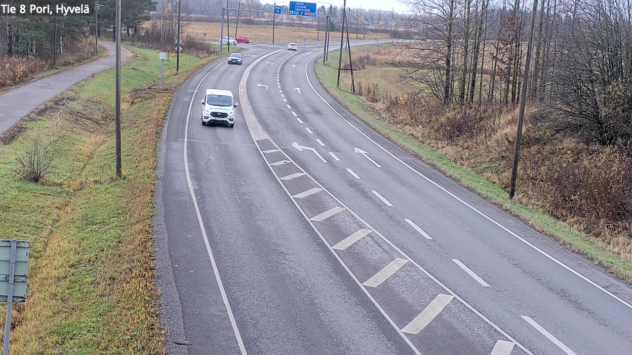 Kelikamerat Kuva Tie 8 Pori, Hyvelä, Pori, Satakunta