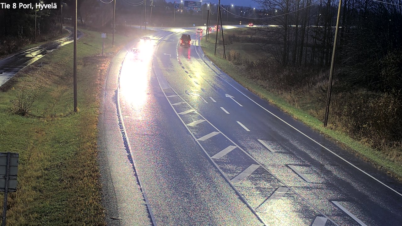 Weather Camera Image Road 8 Pori, Hyvelä, Pori, Satakunta