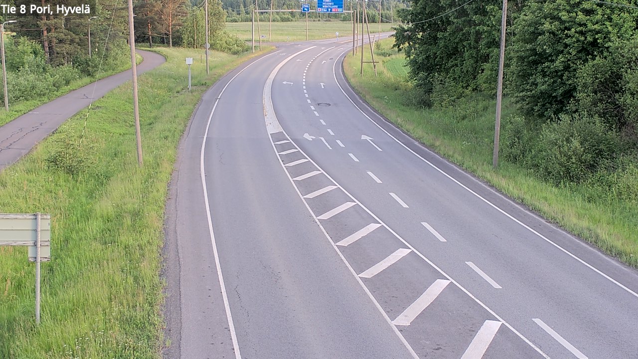 Kelikamerat Kuva Tie 8 Pori, Hyvelä, Pori, Satakunta