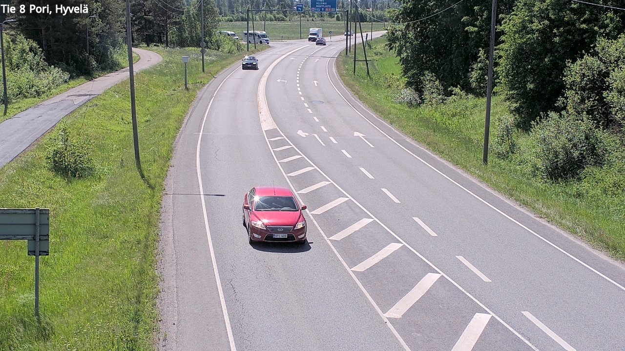Kelikamerat Kuva Tie 8 Pori, Hyvelä, Pori, Satakunta