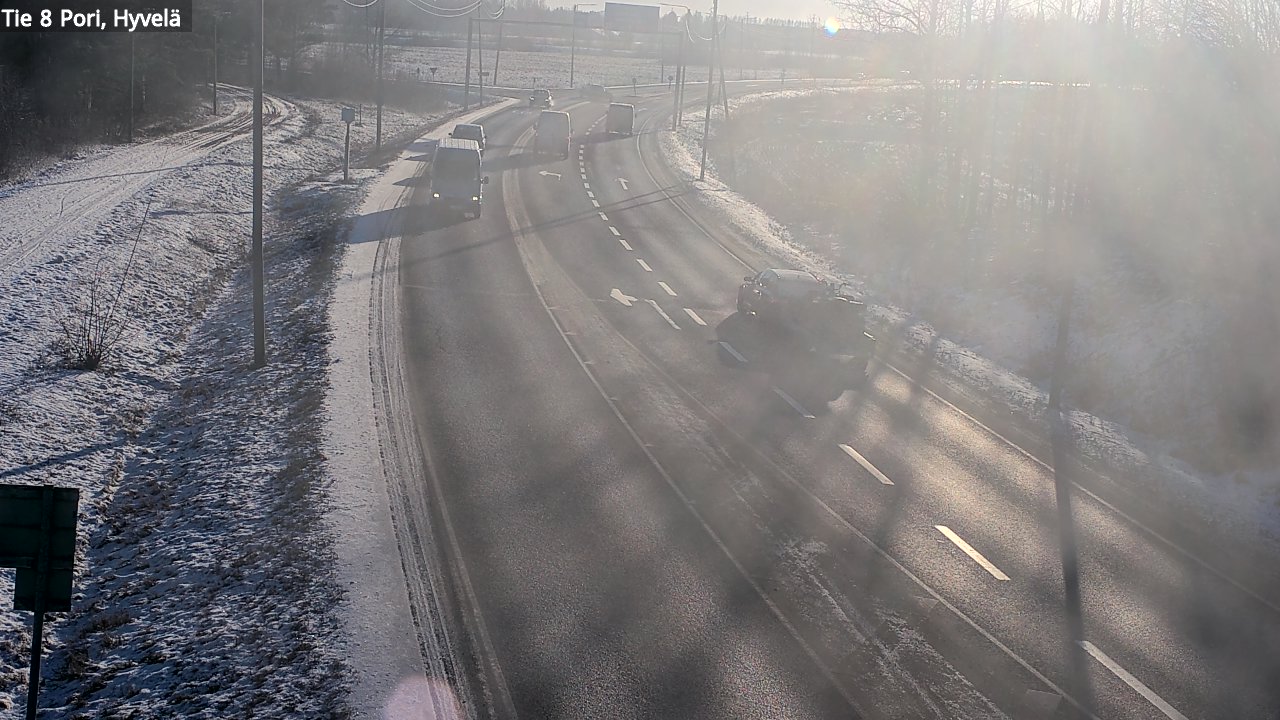 Weather Camera Image Road 8 Pori, Hyvelä, Pori, Satakunta
