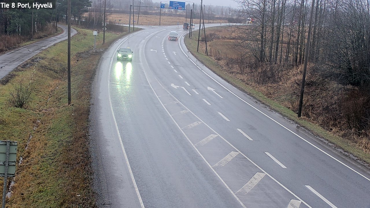 Weather Camera Image Road 8 Pori, Hyvelä, Pori, Satakunta