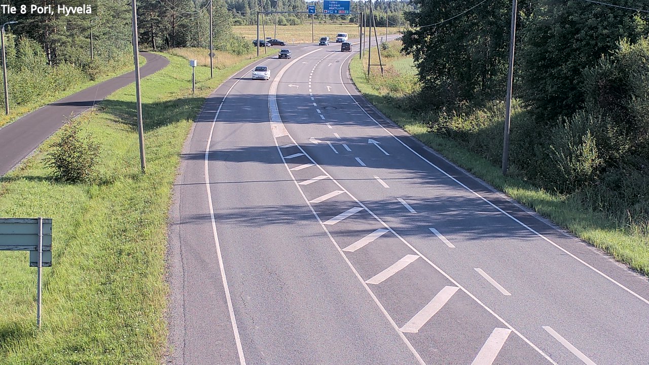 Kelikamerat Kuva Tie 8 Pori, Hyvelä, Pori, Satakunta