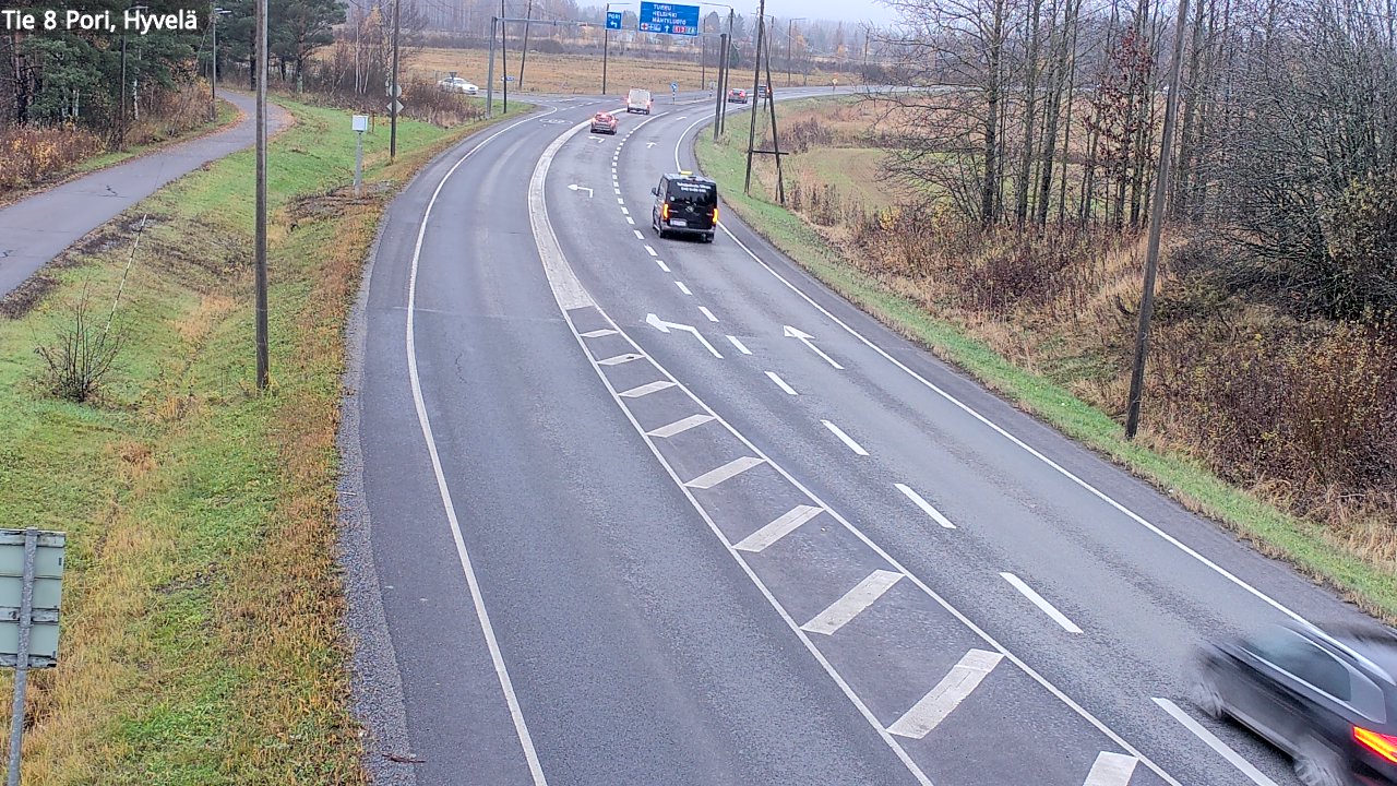 Kelikamerat Kuva Tie 8 Pori, Hyvelä, Pori, Satakunta