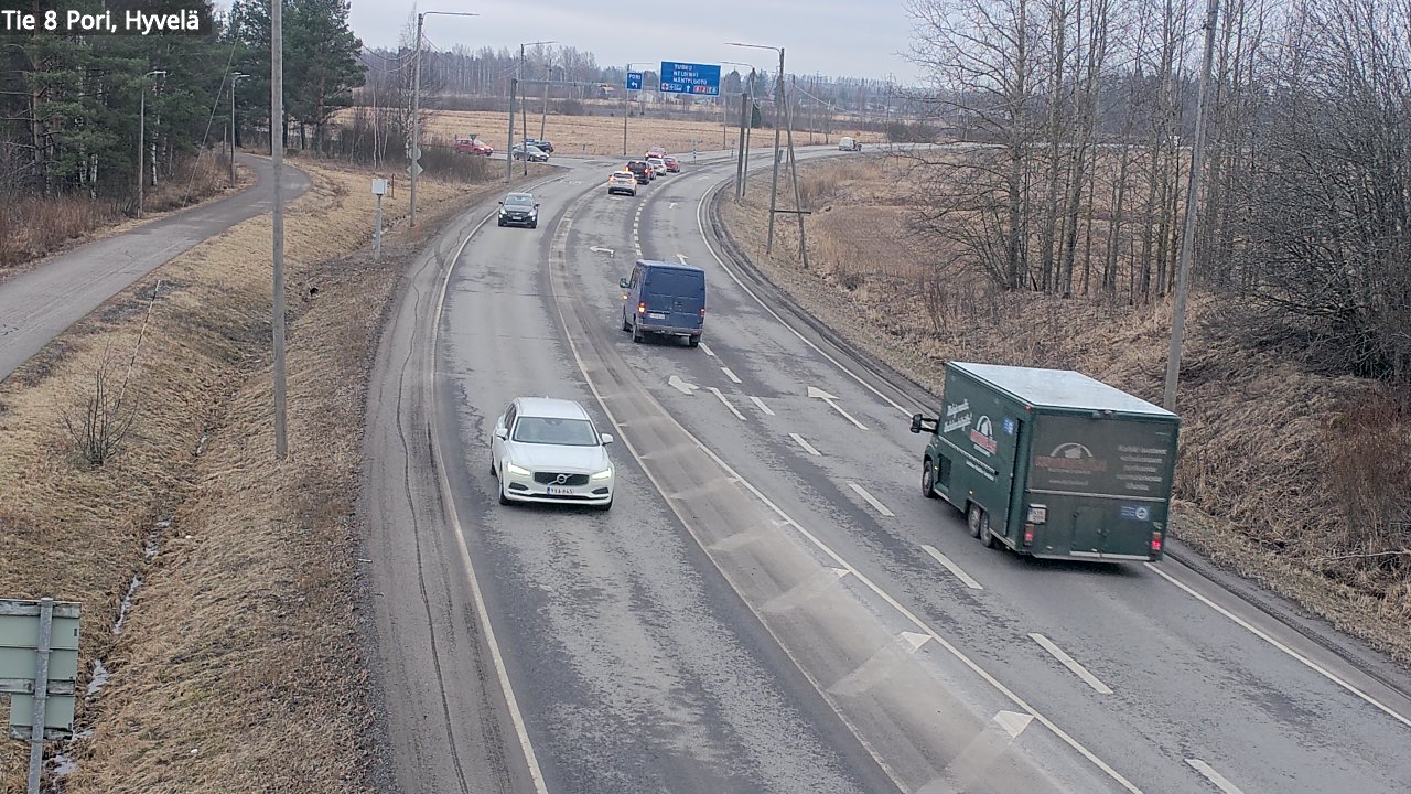Weather Camera Image Road 8 Pori, Hyvelä, Pori, Satakunta