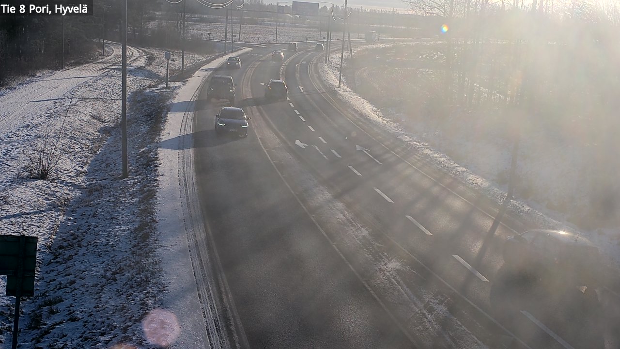 Kelikamerat Kuva Tie 8 Pori, Hyvelä, Pori, Satakunta