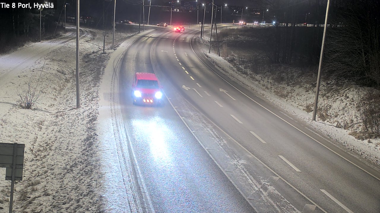 Weather Camera Image Road 8 Pori, Hyvelä, Pori, Satakunta