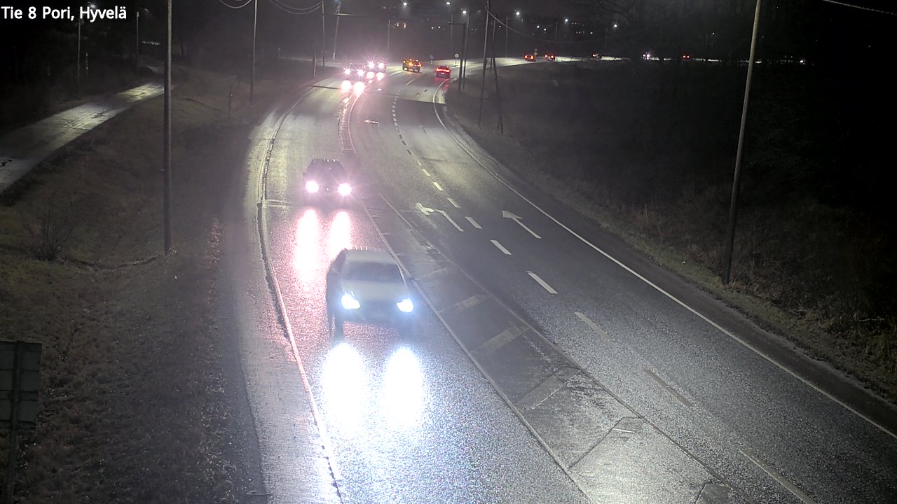 Weather Camera Image Road 8 Pori, Hyvelä, Pori, Satakunta