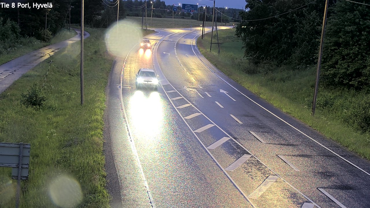 Weather Camera Image Väg 8 Björneborg, Hjulböle, Pori, Satakunta