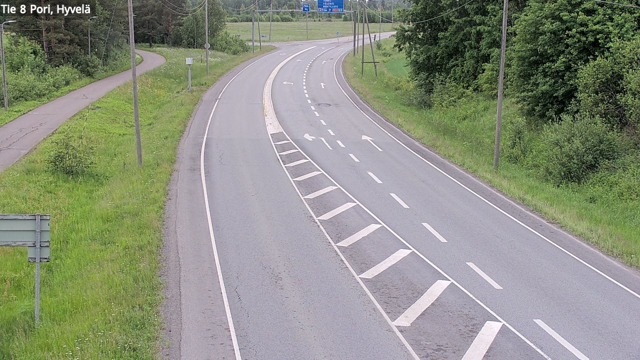 Kelikamerat Kuva Tie 8 Pori, Hyvelä, Pori, Satakunta