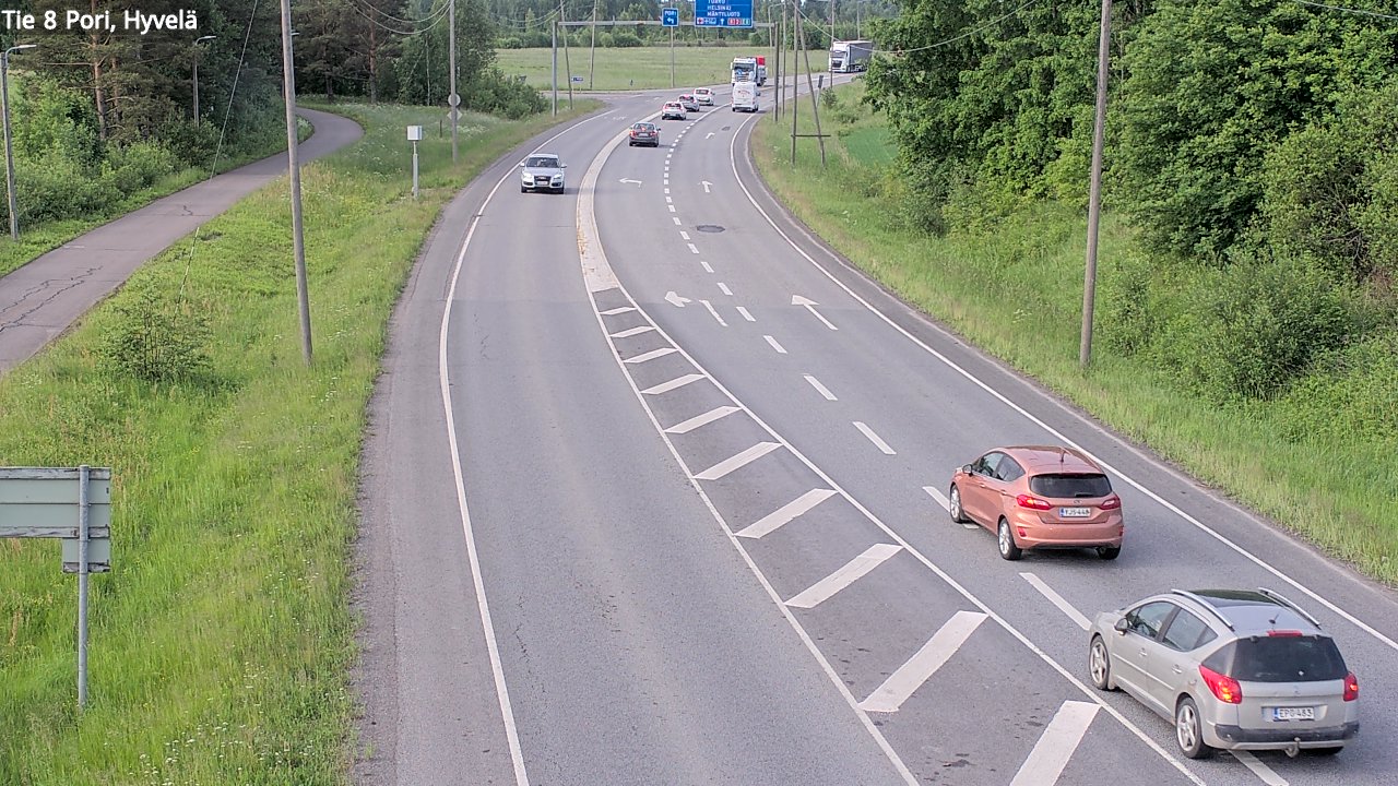 Kelikamerat Kuva Tie 8 Pori, Hyvelä, Pori, Satakunta