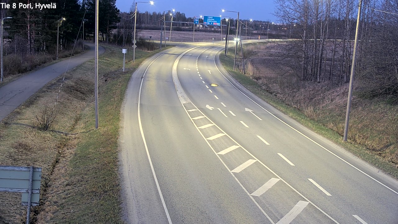 Kelikamerat Kuva Tie 8 Pori, Hyvelä, Pori, Satakunta