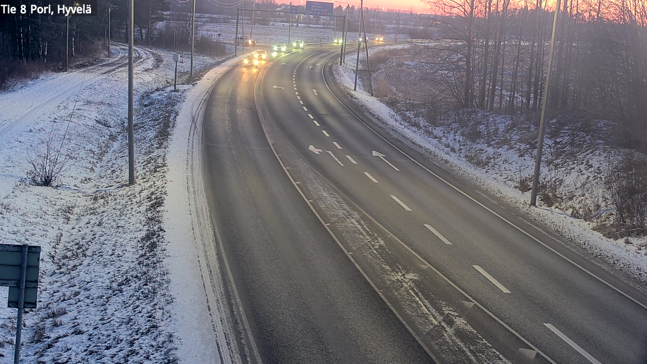 Weather Camera Image Road 8 Pori, Hyvelä, Pori, Satakunta