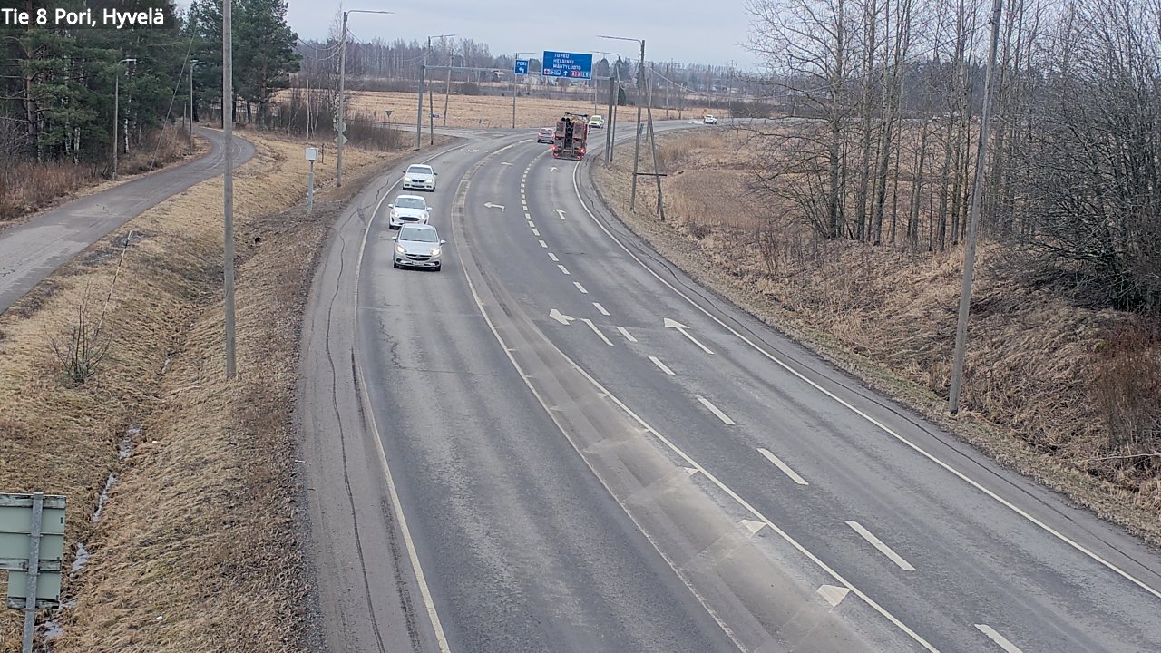 Weather Camera Image Road 8 Pori, Hyvelä, Pori, Satakunta