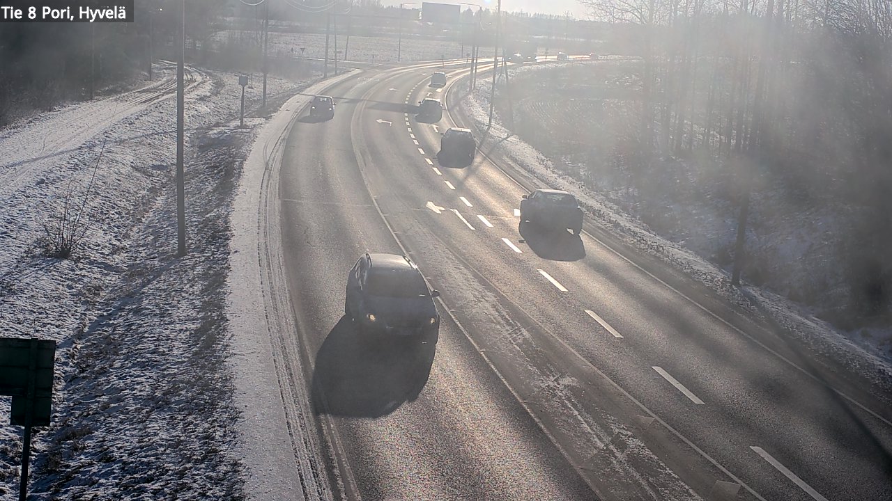 Kelikamerat Kuva Tie 8 Pori, Hyvelä, Pori, Satakunta