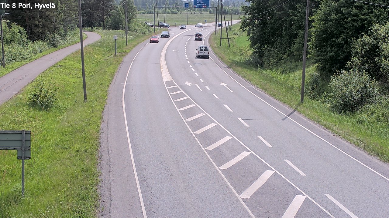 Kelikamerat Kuva Tie 8 Pori, Hyvelä, Pori, Satakunta
