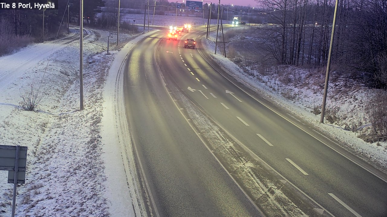 Kelikamerat Kuva Tie 8 Pori, Hyvelä, Pori, Satakunta