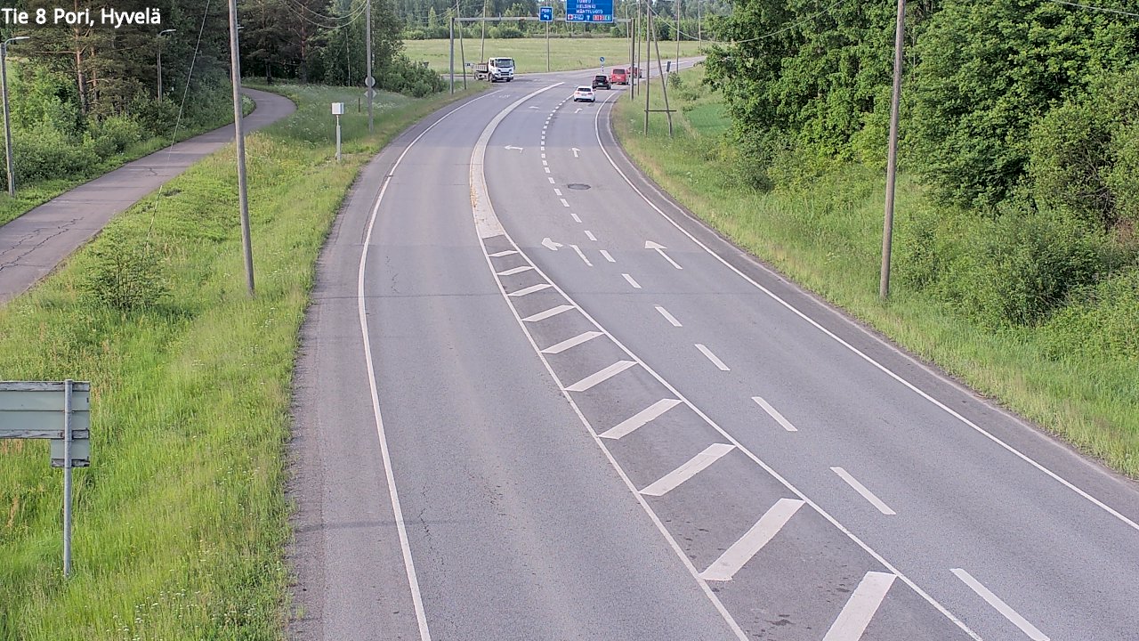 Kelikamerat Kuva Tie 8 Pori, Hyvelä, Pori, Satakunta