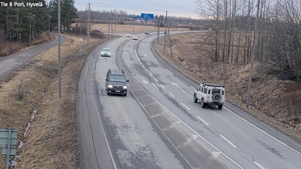 Kelikamerat Kuva Tie 8 Pori, Hyvelä, Pori, Satakunta