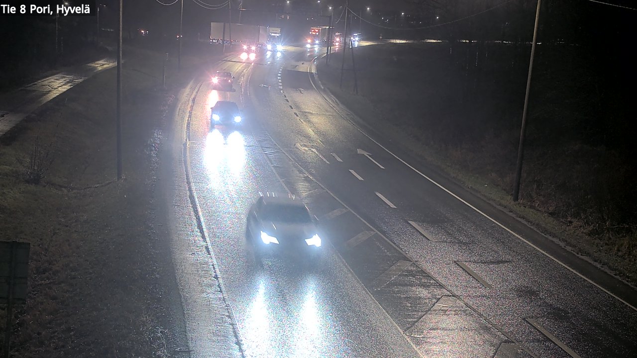 Weather Camera Image Road 8 Pori, Hyvelä, Pori, Satakunta