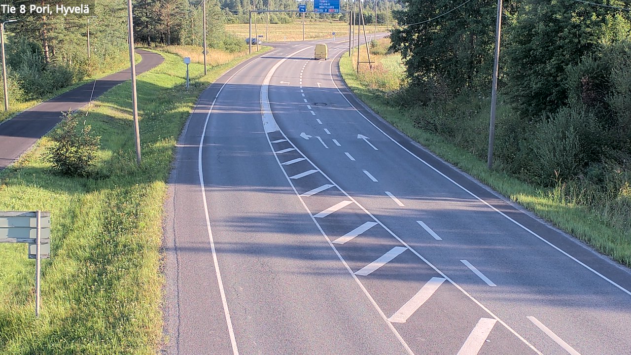 Kelikamerat Kuva Tie 8 Pori, Hyvelä, Pori, Satakunta