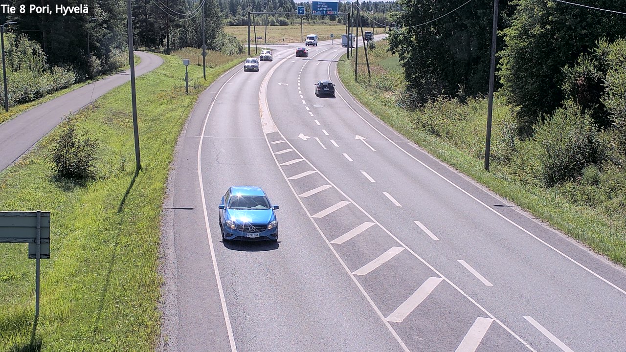 Kelikamerat Kuva Tie 8 Pori, Hyvelä, Pori, Satakunta