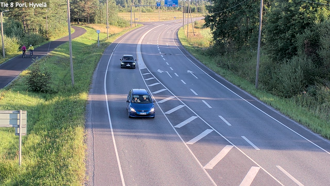 Kelikamerat Kuva Tie 8 Pori, Hyvelä, Pori, Satakunta