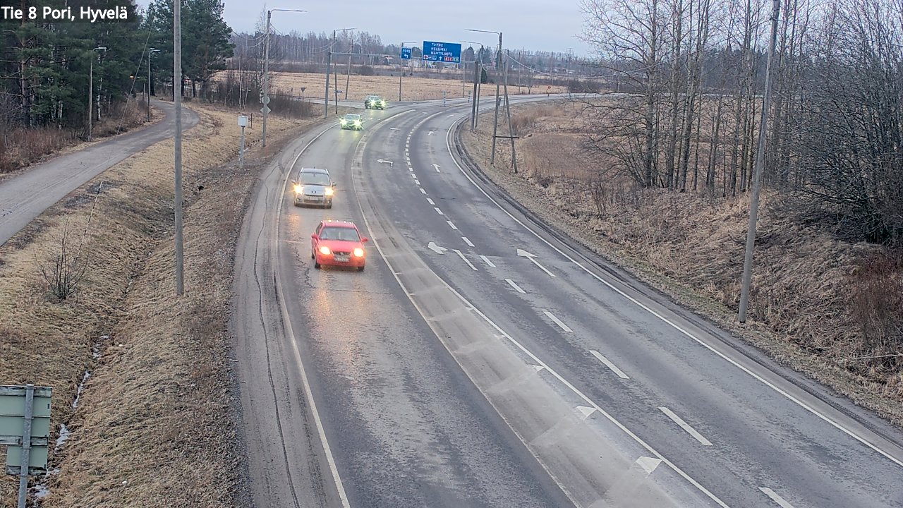 Weather Camera Image Road 8 Pori, Hyvelä, Pori, Satakunta