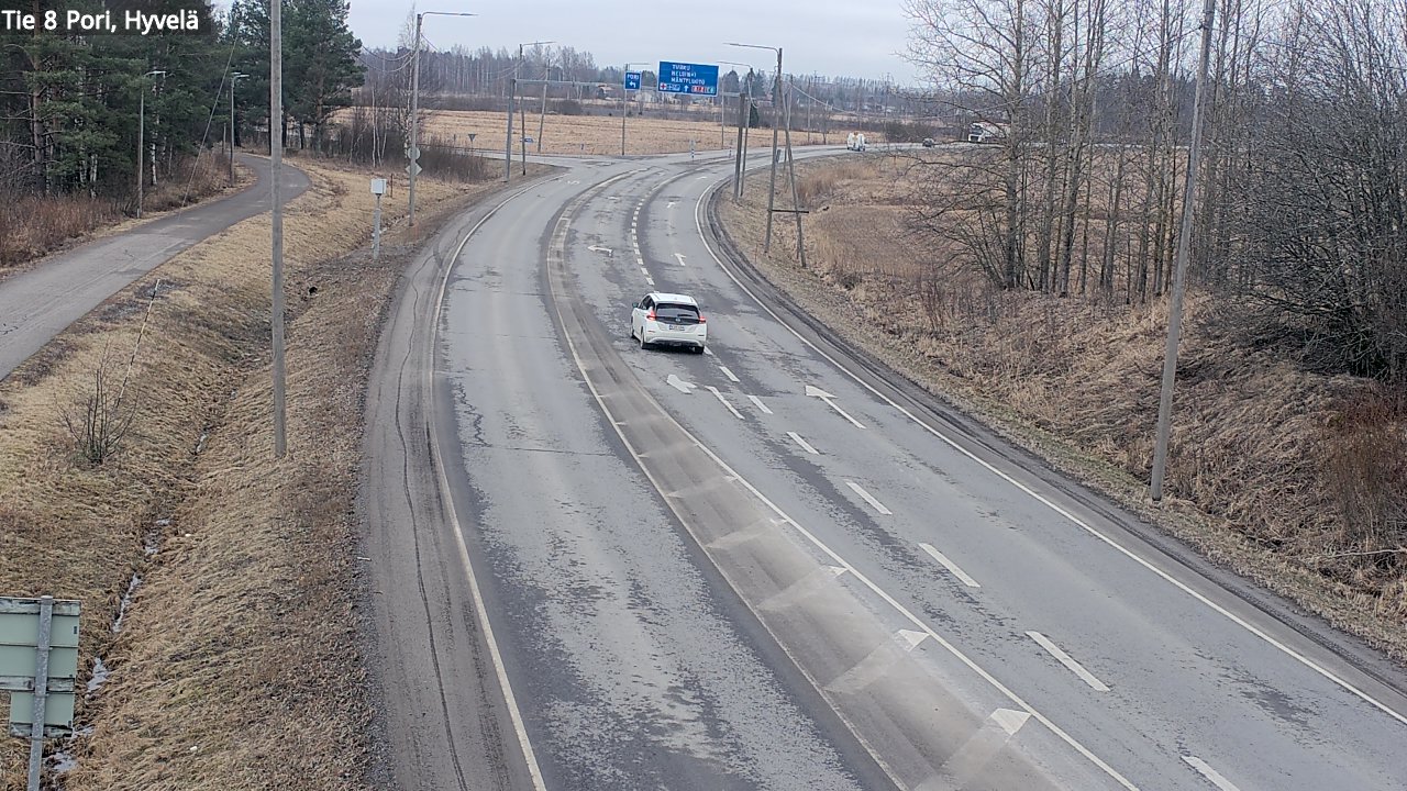 Weather Camera Image Road 8 Pori, Hyvelä, Pori, Satakunta