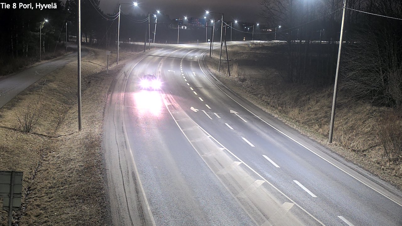 Weather Camera Image Road 8 Pori, Hyvelä, Pori, Satakunta