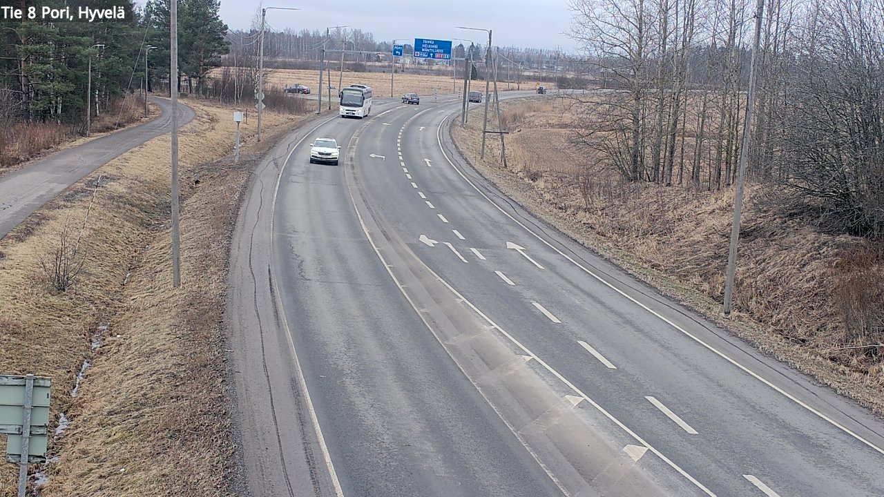 Weather Camera Image Road 8 Pori, Hyvelä, Pori, Satakunta