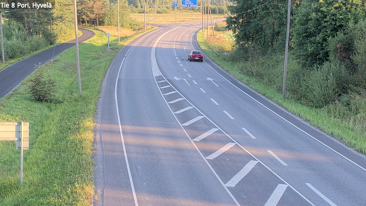Kelikamerat Kuva Tie 8 Pori, Hyvelä, Pori, Satakunta
