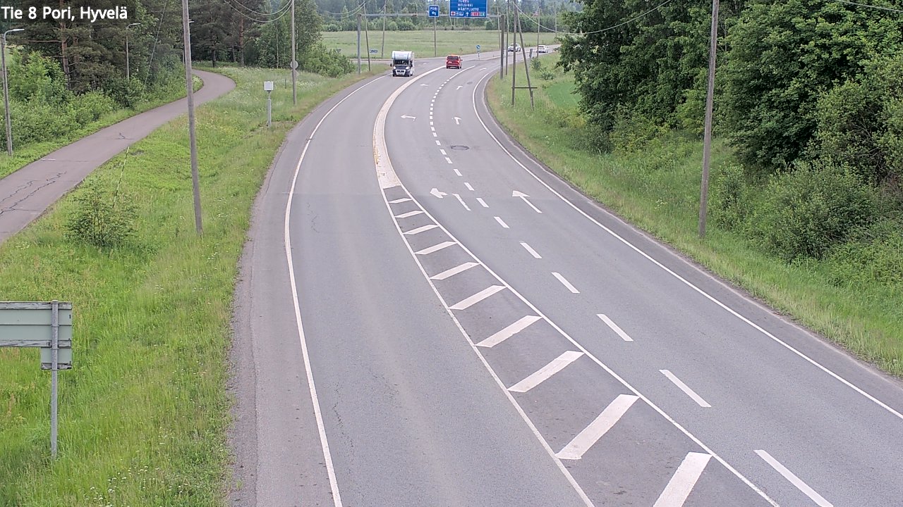 Kelikamerat Kuva Tie 8 Pori, Hyvelä, Pori, Satakunta
