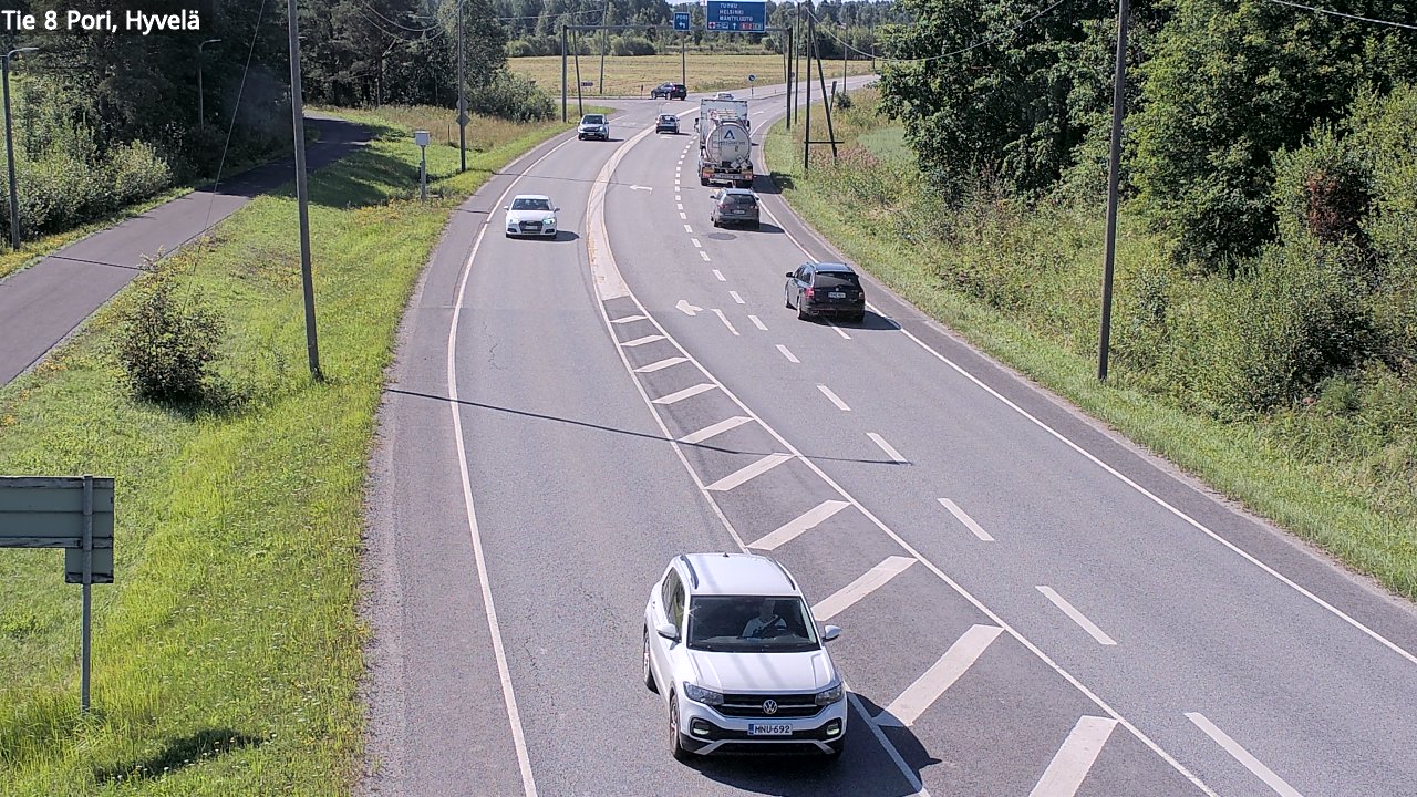 Kelikamerat Kuva Tie 8 Pori, Hyvelä, Pori, Satakunta