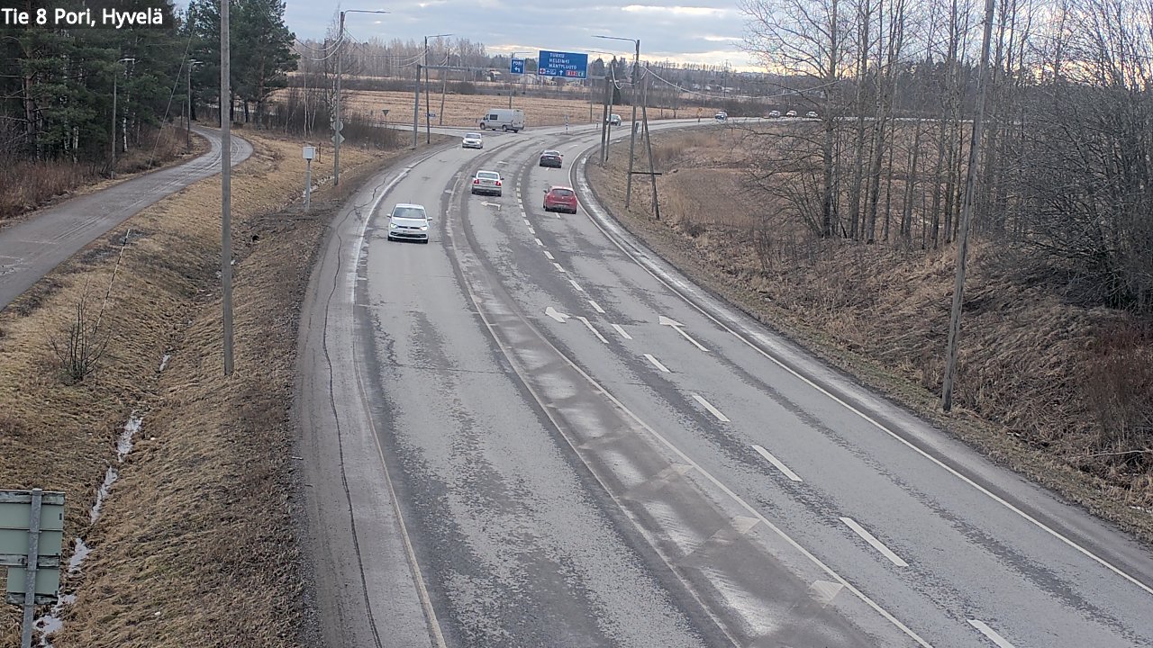 Kelikamerat Kuva Tie 8 Pori, Hyvelä, Pori, Satakunta