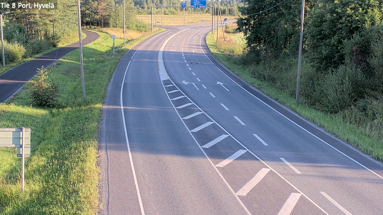Kelikamerat Kuva Tie 8 Pori, Hyvelä, Pori, Satakunta