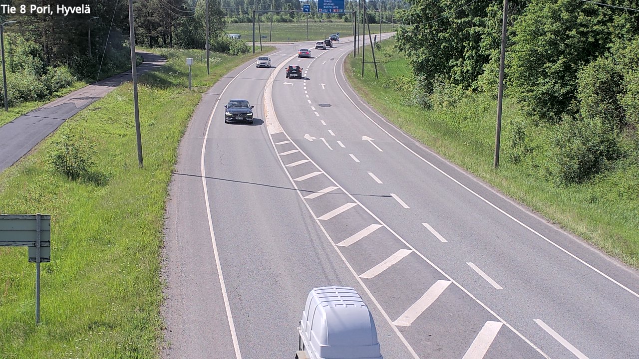 Kelikamerat Kuva Tie 8 Pori, Hyvelä, Pori, Satakunta