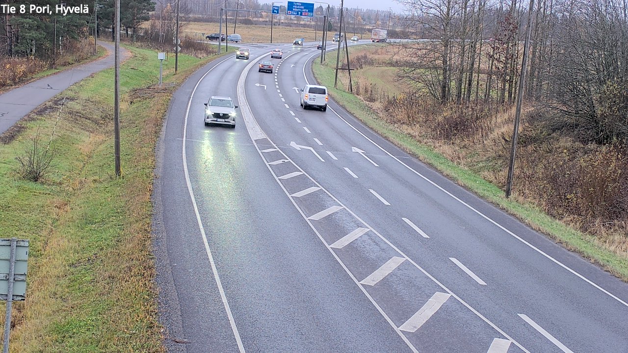 Kelikamerat Kuva Tie 8 Pori, Hyvelä, Pori, Satakunta