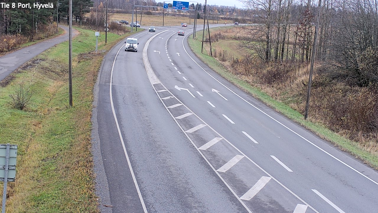 Kelikamerat Kuva Tie 8 Pori, Hyvelä, Pori, Satakunta