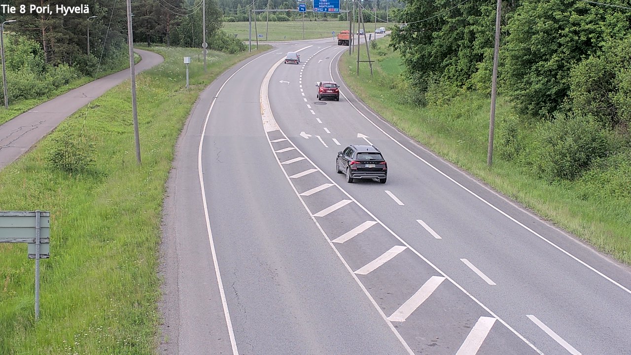 Kelikamerat Kuva Tie 8 Pori, Hyvelä, Pori, Satakunta