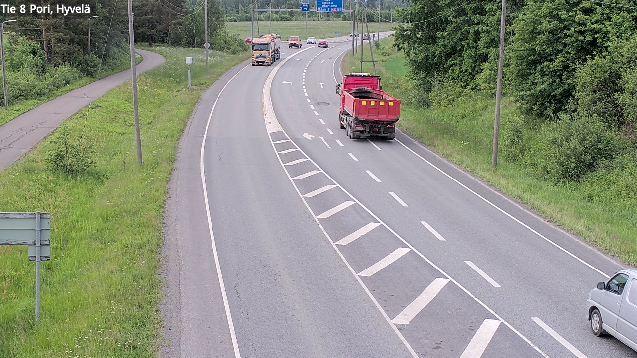 Kelikamerat Kuva Tie 8 Pori, Hyvelä, Pori, Satakunta