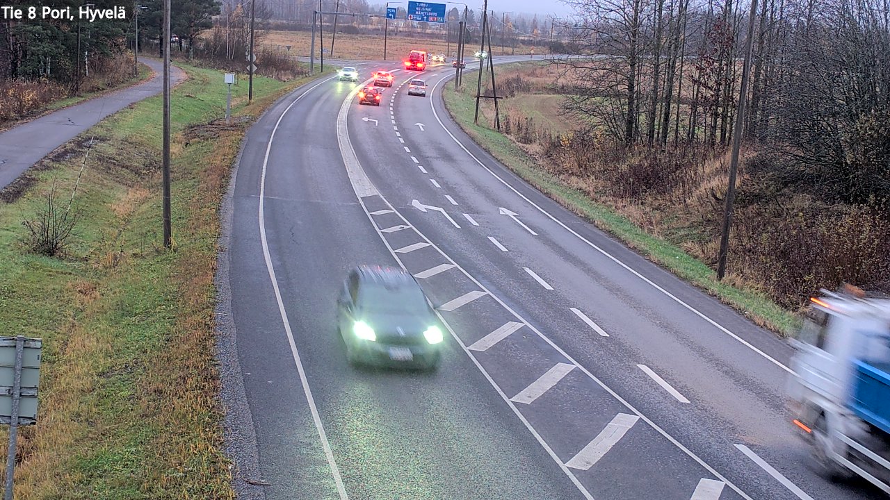 Kelikamerat Kuva Tie 8 Pori, Hyvelä, Pori, Satakunta