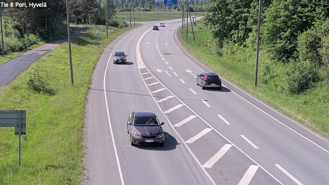 Kelikamerat Kuva Tie 8 Pori, Hyvelä, Pori, Satakunta