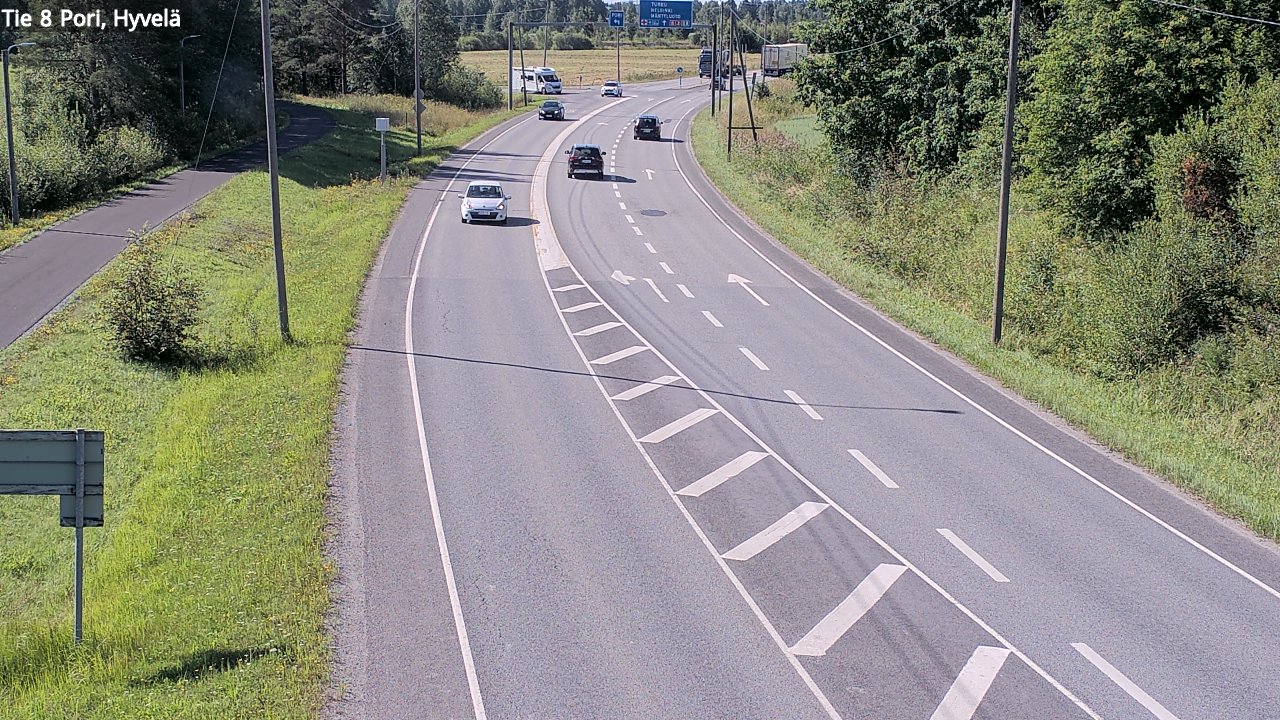 Kelikamerat Kuva Tie 8 Pori, Hyvelä, Pori, Satakunta